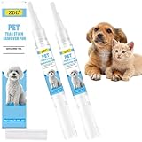 Pet Tränenfleckenentferner,2pcs Tränenflecken Beim Hund Entfernen,Tränenfleckenentferner-Stift für Hunde & Katzen,Tränenflecken Entferner Für Weiße Hunde,Fleckenentferner