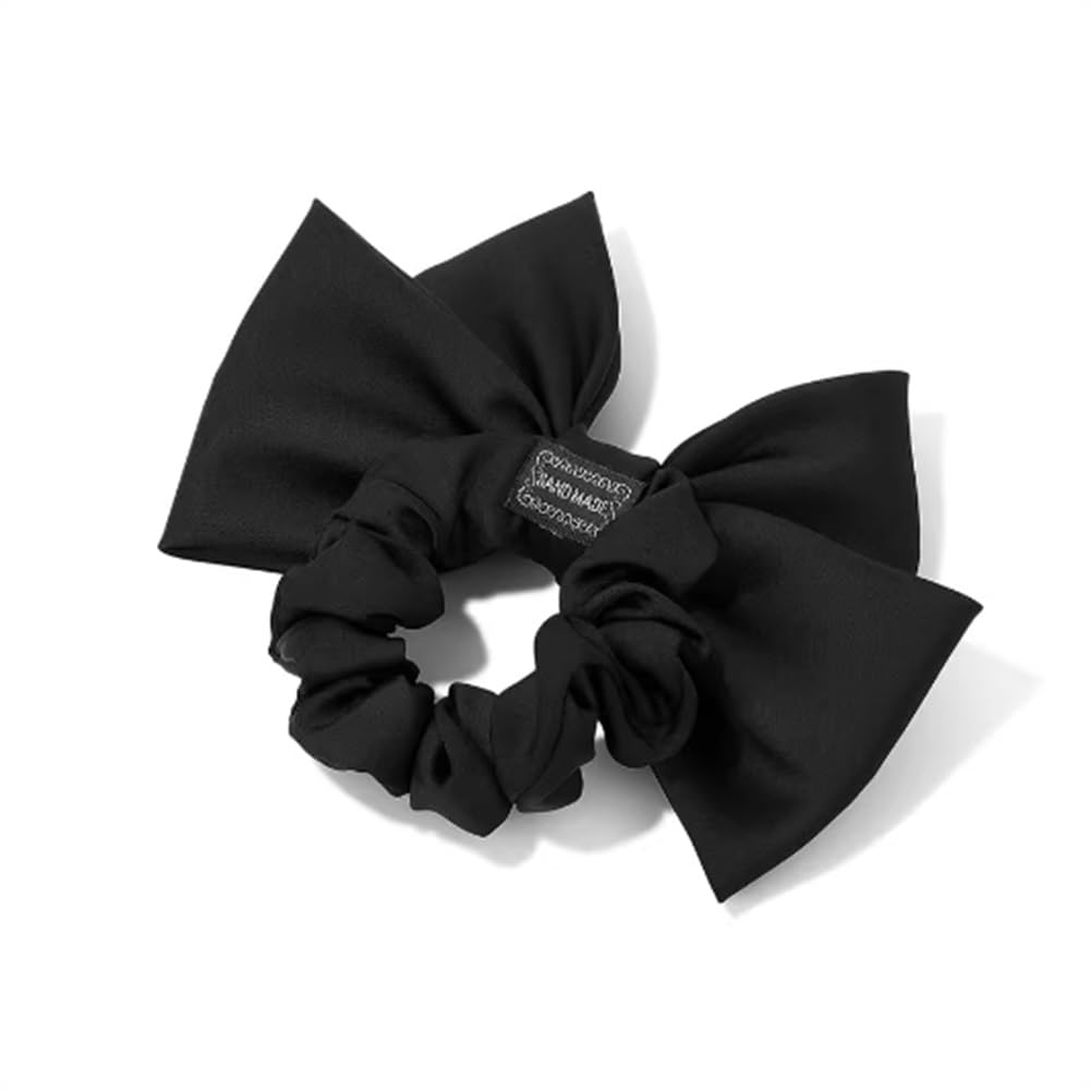 Elastici Per Capelli Da Donna Fasce for capelli con fiocco in raso nero for donna