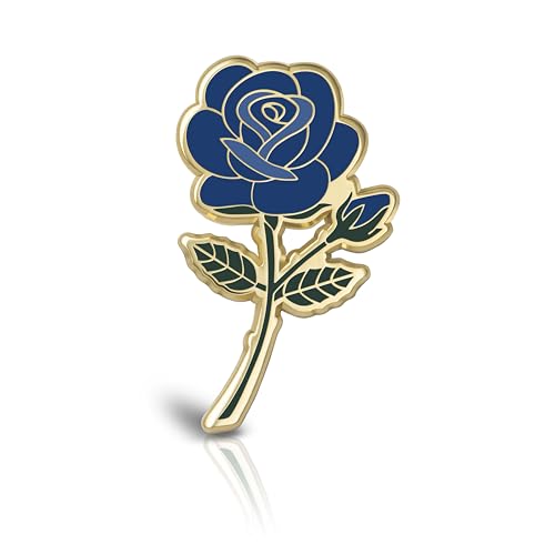Image of Rose Enamel Pins June Birth Month Flower Elegant Lapel & Brooch, Perfect for Bulk Gifts, Floral Lovers, Wedding Suits Birthday Gift and Flower Accessory for Floral Lovers - Great Gift Idea Rose Pin Brooch