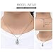 Imrsanl Cremation Jewelry for Ashes - Lotus Flower Ashes Pendant Necklace with Mini Keepsake Urn Memorial Ash Jewelry (Teardrop-Rose Gold)