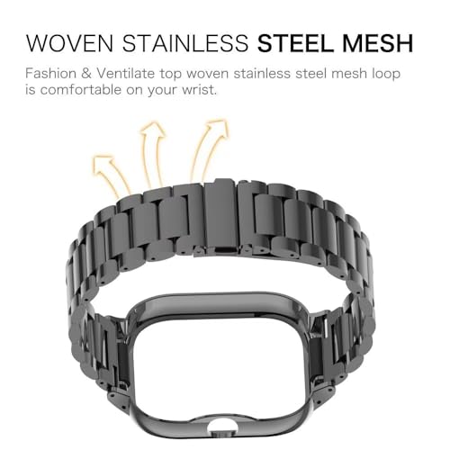 Correa compatible Xiaomi Redmi Watch 4/5 acero inoxidable miniatura 5