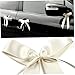 NUOBESTY Wedding Car Decor Bow Knots Ribbon 10 Pcs Polyester Car Bows Wedding Box Decor Bow Rib
