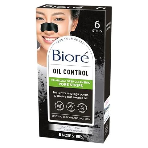 Biore Charcoal Pore Strips, Pack of 6 Cover