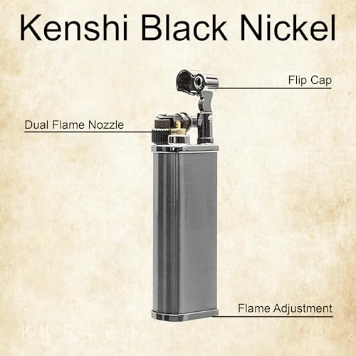 Encendedor Kenshi Japanese Pipe recargable con llama suave ajustable miniatura 2