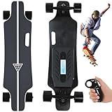 vnmudzeo Skateboard éLectrique Tout-Terrain De 84 Cm avec TéLéCommande - Autonomie Maximale De 16...