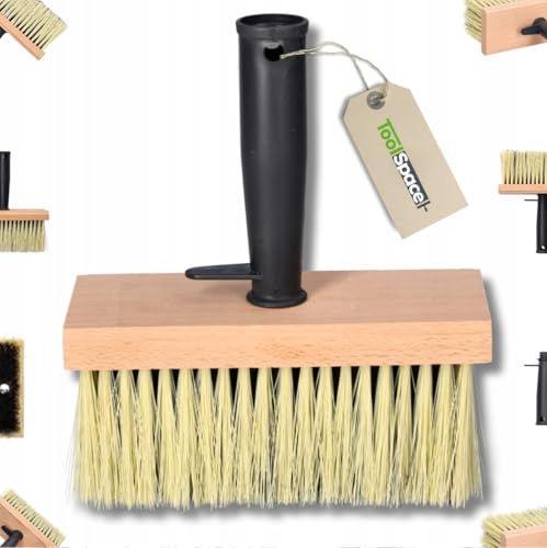 ToolSpace Brosse pour Plafond 170 mm, Brosse Universelle à Encoller en Bois, Brosse à Tapisser Large, Outil de Brossage Mural Poils ArtificielsRobustes avec...