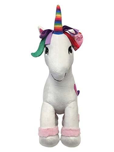 Image of Jay Franco JoJo Siwa Unicorn Plush Toy, 23 Inch Pillow Buddy, Soft Polyester, Rainbow Unicorn Character for Kids Bedroom, Playroom & Cuddling