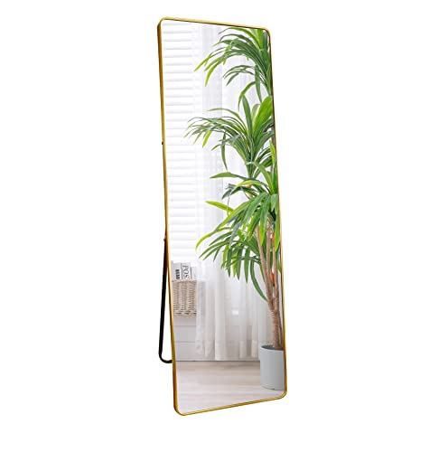 Full Length Floor Mirror for Bedroom, Living Room, Bathroom - 18 x 58 Inch with Rounded Corners