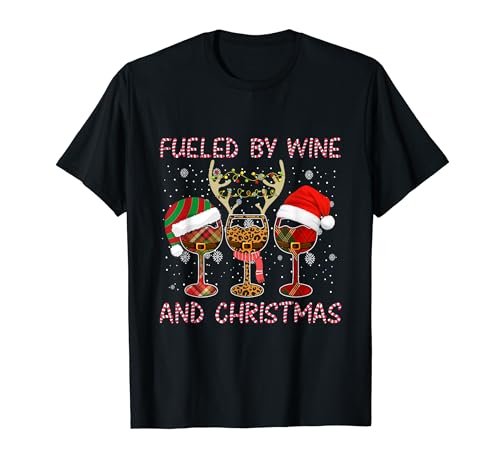 Wine Friends Drinking Team Christmas Funny Adult Humour Blagues T-Shirt