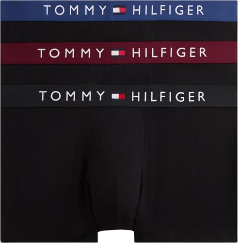 Tommy Hilfiger Herren 3p Wb Um0um03908 Trunk, Multi (Dp Rge/Blk/Blue Jean), M