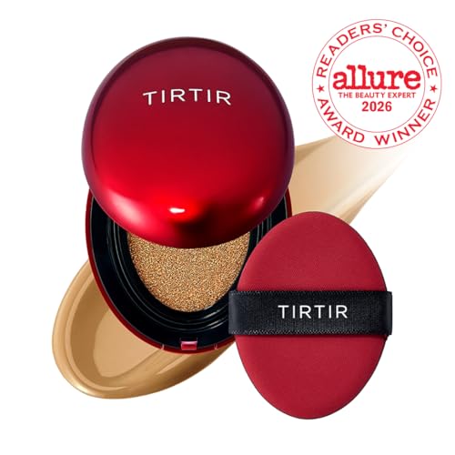 Image of [*Mini Size*] TIRTIR Mask Fit Red Cushion Foundation | Full coverage, Weightless, Skin fit, Satin Glow Finish, Korean Makeup BB Foundation, beauty, Tattoo cover up, Buildable (#33W Ginger, 0.15 Fl Oz)