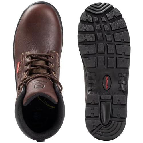 SUREWAY 6" Waterproof Work Boot for Men, Extremely Comfortable Insole, Oil/Slip Resistant, Thicker Leather, Work Boots/Shoes for Men, EH Safety Industrial & Construction Work Boots4