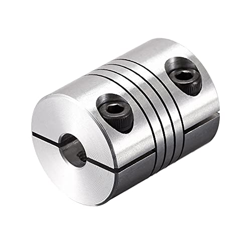 sourcing map - sourcing map Coupleur Arbre Moteur 7mm à 8mm Hélicoïdale Poutre Accouplement Couplage 25mm Diamètre 30mm Longueur
