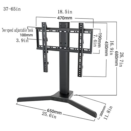 Support TV universel sans perforation pour écran LCD de 32 à 65 pouces