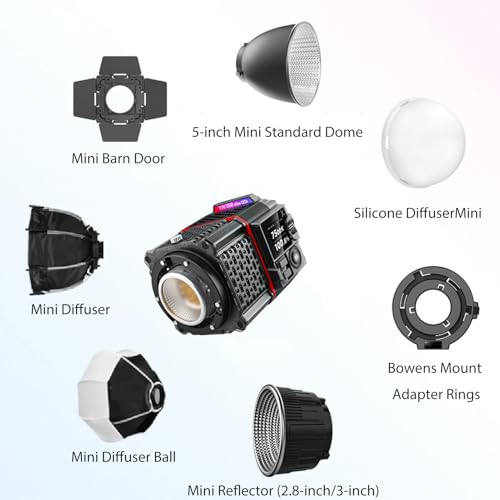 Image of YN150 Ultra RGB Mini Size COB LED Light, Portable LED Fill Light with 2.4G APP Control, 2000K-10000K Color Tempreture Outdoor LED Video Light Photography Light (US Plug)