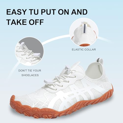 Image of ELETON Barefoot Shoes Women Men Hiking Water Shoes Wide Toe Box Zero Drop