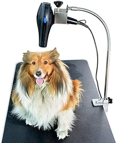 Pet Hair Dryer Bracket Dog/Cat Grooming Dryer Support e Braces Blower Cradle Trestles Pet Clothes Dryer Yoke (Color : Silver)