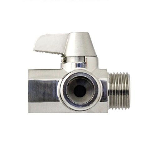 MODONA Shower Arm Diverter Valve, Made of Solid BRASS with BRASS Handle - Satin Nickel - 5 Year Warrantee - Thumbnail 2