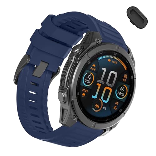 Image of 26mm Quickfit Silicone Watch Bands Compatible with Garmin Fenix 8 Pro /quatix 8 51mm /Fenix 7X /7X Pro /6X /6X Pro /5X /5X Plus /3 HR /Enduro 3 2 /Descent Mk3i 51mm /Mk2i /Tactix 8 /7 pro /epix Pro 51MM