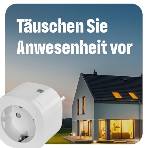 OMAJIN by Netatmo, 3er Pack Smarte Steckdosenzeitschaltuhr, Energieüberwachung, Fernbedienung, Stromzähler, verzögertem Ausschalten, energiesparend, Wifi 2.4Ghz/Bluetooth, 16 A/3 680 W, OBU-3SP-SK