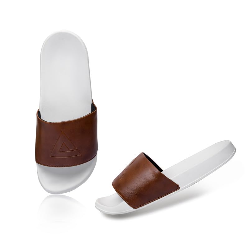 Image of ARVAN Mens Sliders | Lightweight, Anti-Slip & Cushioned Comfort Slides for Casual & Beach Use