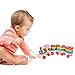 FUN LITTLE TOYS Stacking Train, Shape Sorter Wooden Toys(23 pcs), Sorting & Stacking Toys for Toddler 3, Montessori Toys for 3 Year Old Boy Girl Gifts, Kids Wooden Train Toy
