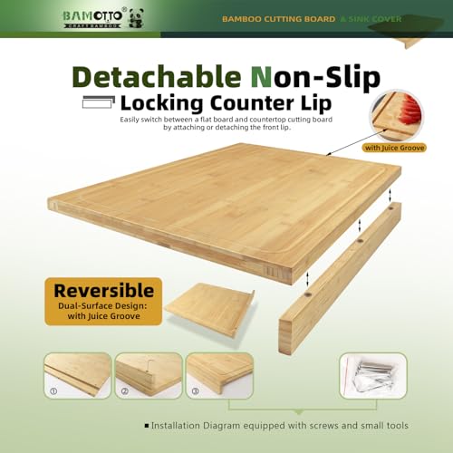 Tabla de cortar BAMOTTO CRAFTBAMBOO 15.8x22 pulgadas miniatura 4