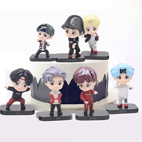 Image of ELEPHANTBOAT 7 Pcs Miniature Mermaid Figurines Set for Fairy Garden
