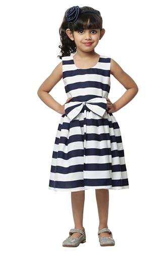 Image of SOFYANA Girl's Satin A-Line Knee-Length Dress