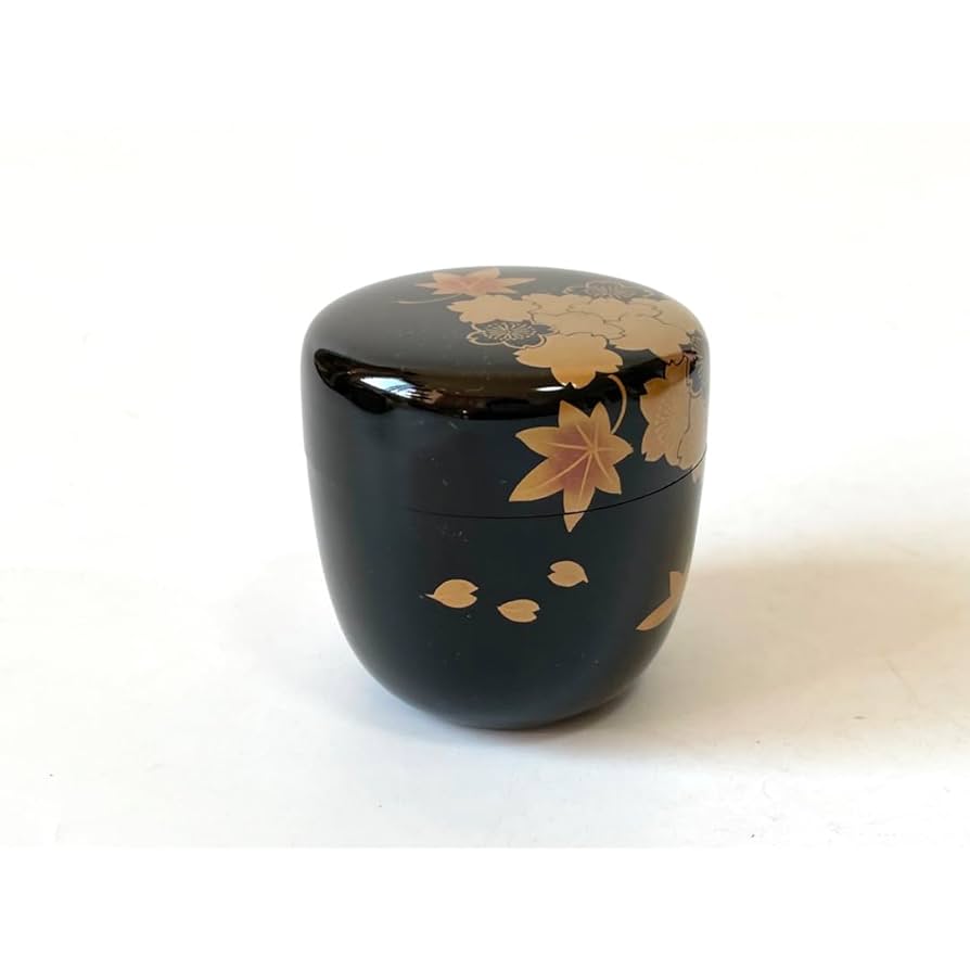 【未使用】雲錦 棗 紅葉 陶器 茶道具 茶室 未使用】雲錦 棗 紅葉 陶器 茶道具 茶室