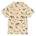 Kids Rash Guard Boys Toddler Swim Shirts Short Sleeve African Animal UPF 50+ 3T