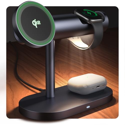 iVANKY Qi2 Certified 4 in 1 Wireless Charging Stand with Night Light