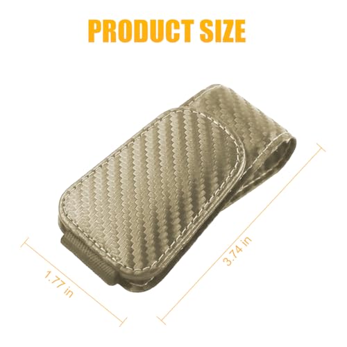 Image of AICEL Sunglasses Holders for Car Sun Visor, Leather Eyeglasses Hanger Mounter, Magnetic Glasses Holder and Ticket Card Clip, Auto Interior Accessories Universal for SUV Pickup Truck