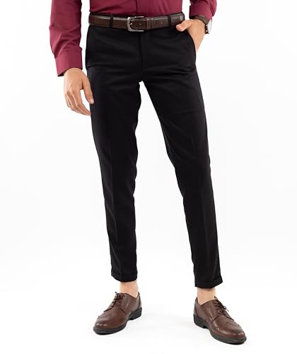 بنطلون تشينو كلاسيكي للرجال من وايت ايجل، (أسود، مقاس 36)