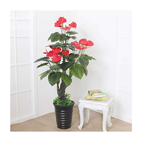 SimulationS Artificial Plant Bonsai Interior Decoration Flower Plastic Living Room Floor Decoration Green Plant Potted 930 (Size : 55inch)