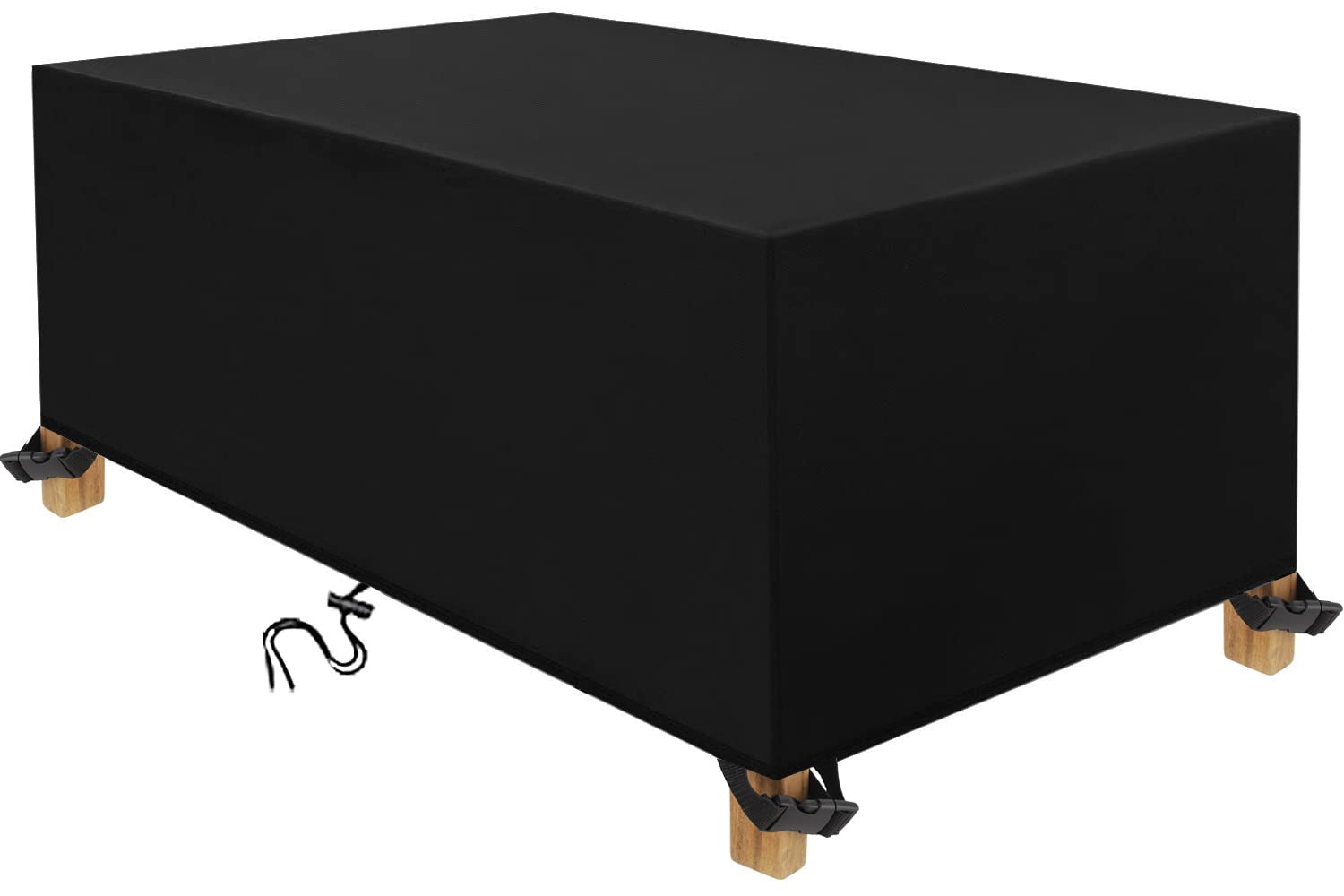 Housse Salon de Jardin 225x116x82cm Housse de Table Jardin Rectangulaire Couverture de Protection Meubles ​Bâche Salon de Jardin Imperméable Anti-UV 600D Oxford Bache Table Exterieur