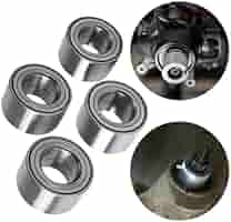 Front And Rear Wheel Hub Bearings Fit For Polaris Ranger 700 500 400 XP EFI 6x6 2x4 4x4 EV, Replaces # 3515088(2PCS) 3515087(2PCS) In | Whizz Hub Assemblies