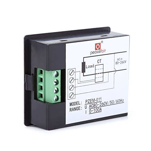 Image of AC Power Meter Digital Monitoring Multimeter Ammeter 100A 80-260V Voltmeter Energy Voltage Current Electrical Tester with CT