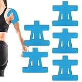 CGACCSD 5 Stück Kinesiologie Tape Schulter Nacken, Tape Streifen Vorgeschnitten Schulter, Gegen Schmerzen Vorgeschnitten, Für Schützt Die Schultern Beim Training
