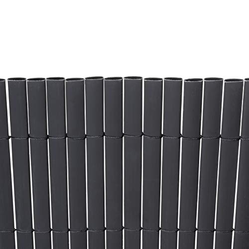 Sichtschutzmatte PVC Zaun Windschutz für Garten und Balkon 180×300 cm