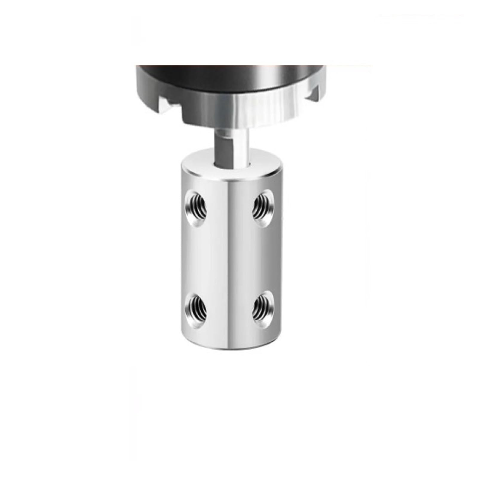 Connecteur de moteur d'accouplement d'arbre rigide en acier 45#, 2 pièces, vis réglage