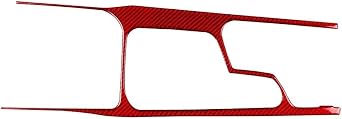 Compatible for Geely Emgrand 2022-2025 Compatible for Proton S70 2021-2024 Carbon Fiber Gear Shift Cup Holder Panel Trim Cover Car Accessories StickerRed Carbon,RHD