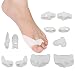Bodyprox Bunion Relief Kit (12 pcs) - Treat Pain in Big Toe Joint, Tailors Bunion. Including Pads For Hallux Valgus, Ball Foot Pain, Bunion Corrector, Toe Spacers, Separators and Straighteners.