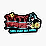 Pack of 4-3 Inch - Twister Best Charlott Titty Time Horror Moor All Seller Top Tarantino Trending Selling Sticker - Vinyl Decal Graphic for Car Window Laptop Phone Truck Wall Bottles Helmet