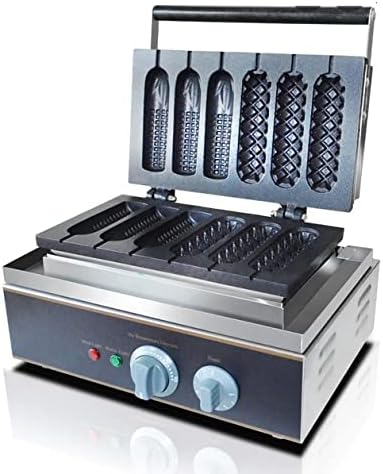 Commercial Use Non-stick 6pcs 110v 220v Electric French Corn Dogs Maker Iron Baker Machine