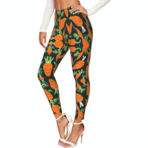 Leggings elásticos para mujer deportivos sin costuras EdsfFehs Happy Carrot