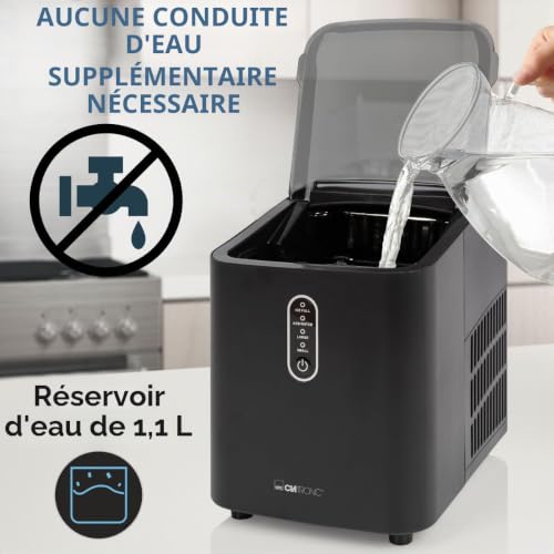 Machine à Glaçons Clatronic EWB 3798 – 12 kg/24h, 120W, Compacte - vue 9