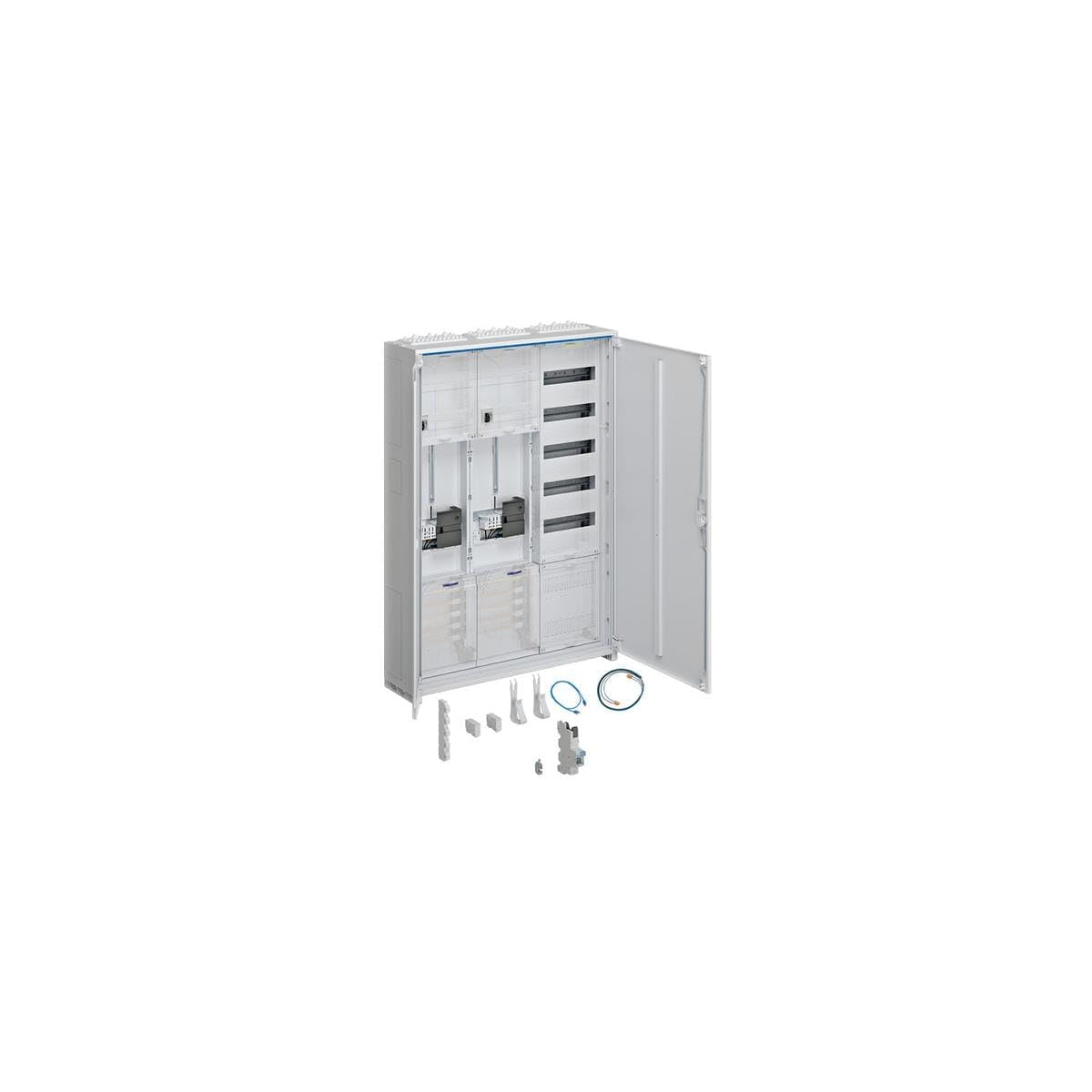 Hager ZB335C25LS Komplettschrank, universZ, 1100x800x205mm, SKII, IP44, 2ZP/VF-5rh/APZ, 3-Feld, NRM