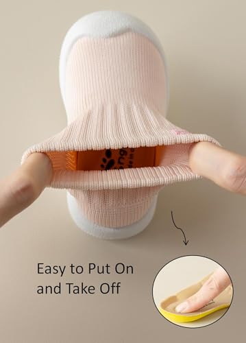 Image of Baby Sock Shoes Toddler Walking Slippers with Soft Rubber Sole