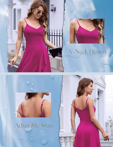 Image of DRESSTELLS Women's Cocktail Dresses, Formal Wedding Guest Graduation Party High Low Dress